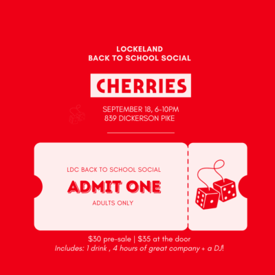 CHERRIES Back to School Social Tickets